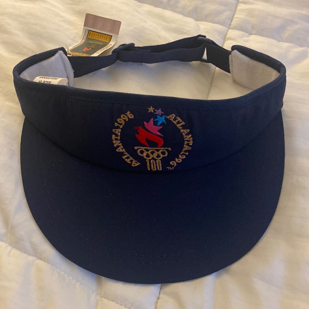 Vintage Atlanta Olympic Games Visor 1996 NWTS- Blue